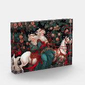 Victoriaans Yule Couple Celebration Fotoblokken (Links)