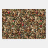 Victoriaans Yuletide Abundance Wrapping Paper (Voorkant 3)
