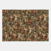Victoriaans Yuletide Abundance Wrapping Paper (Voorkant 2)