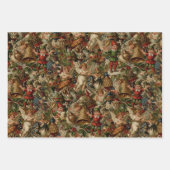 Victoriaans Yuletide Abundance Wrapping Paper (Voorkant)