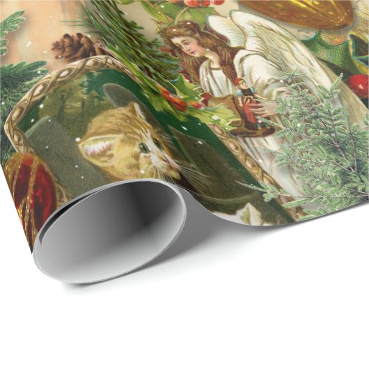 Victoriaans Yuletide Splendor Cadeaupapier (Rol Hoek)