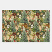 Victoriaans Yuletide Splendor Inpakpapier Vel (Voorkant 3)