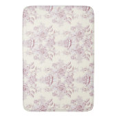 Victoriaans, zacht geel, zacht roze, floreel, patr badmat (Voorkant Verticaal)