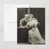 Victoriaans Zachte Geheime Vrouw Briefkaart (Voorkant / Achterkant)