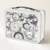 Victoriaans zakhorloge Alice in Wonderland (Achterkant)