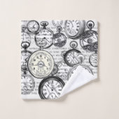 Victoriaans zakhorloge Alice in Wonderland Bad Handdoek (Wasdoekje)