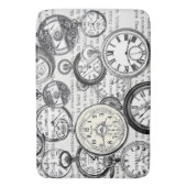 Victoriaans zakhorloge Alice in Wonderland Badmat (Voorkant Verticaal)