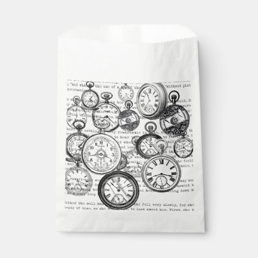 Victoriaans zakhorloge Alice in Wonderland Bedankzakje (Voorkant)