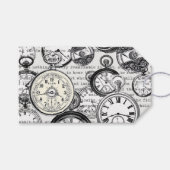 Victoriaans zakhorloge Alice in Wonderland Cadeaulabel (Voorkant (Horizontaal))