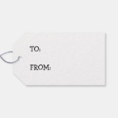 Victoriaans zakhorloge Alice in Wonderland Cadeaulabel (Achterkant Horizontaal)