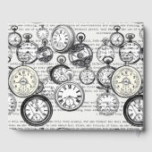 Victoriaans zakhorloge Alice in Wonderland Gastenboek (Achterkant)