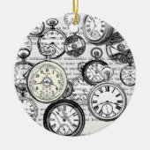 Victoriaans zakhorloge Alice in Wonderland Keramisch Ornament (Voorkant)