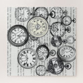 Victoriaans zakhorloge Alice in Wonderland Legpuzzel (Horizontaal)