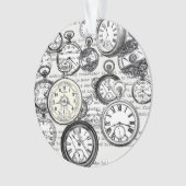 Victoriaans zakhorloge Alice in Wonderland Ornament (voorkant)