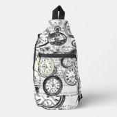 Victoriaans zakhorloge Alice in Wonderland Sling Bag (Voorkant)