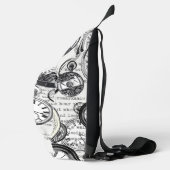 Victoriaans zakhorloge Alice in Wonderland Sling Bag (Rechts)
