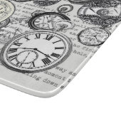 Victoriaans zakhorloge Alice in Wonderland Snijplank (Hoek)