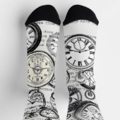 Victoriaans zakhorloge Alice in Wonderland Sokken (Top)
