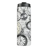 Victoriaans zakhorloge Alice in Wonderland Thermosbeker (Voorkant)