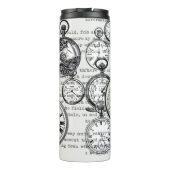 Victoriaans zakhorloge Alice in Wonderland Thermosbeker (Achterkant)