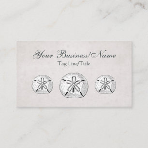 Victoriaans zanddollars met Aqua Beach Visitekaartje