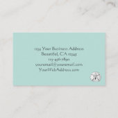 Victoriaans zanddollars met Aqua Beach Visitekaartje (Achterkant)