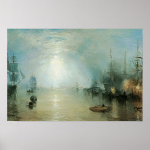 Victoriaans zeekapje, Joseph Turner Poster