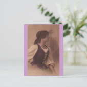 Victoriaans zigeunerbriefkaart briefkaart (Staand voorkant)