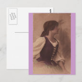 Victoriaans zigeunerbriefkaart briefkaart (Voorkant / Achterkant)