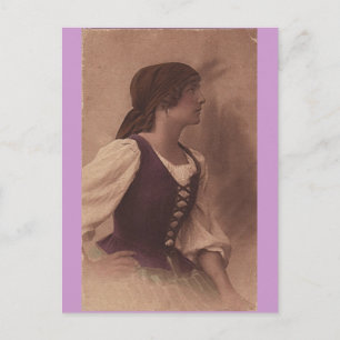 Victoriaans zigeunerbriefkaart briefkaart