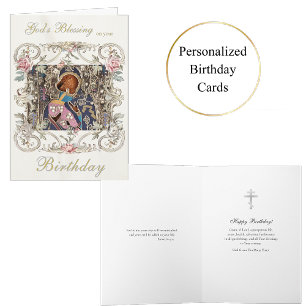 Victoriaans zilveren Lijst met roze rozen Verjaard Kaart