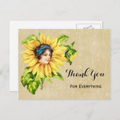 Victoriaans zomerbloem met naam Briefkaart (Voorkant / Achterkant)