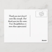 Victoriaans zomerbloem met naam Briefkaart (Achterkant)