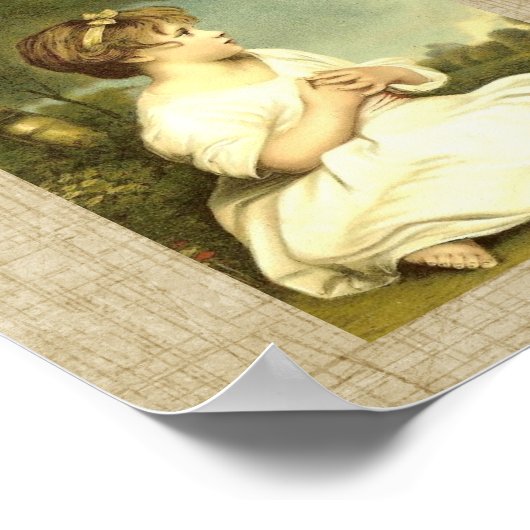  Victoriaans zonnescherm voor kinderen Poster (Hoek)