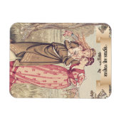  Victoriaans Zusters Schattige Regency Fine Art Magneet (Horizontaal)