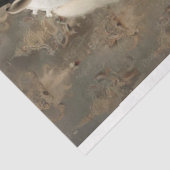 Victoriaans Zwart Rood Gekleed Paarden Decoupage Tissuepapier (Detail)