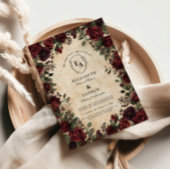 Victoriaans zwarte kant Roos bruiloft Kaart