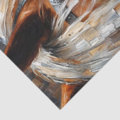 Victoriaans zwarte vrouw met paard tissuepapier (Detail)