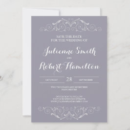  Victoriaans Zwemmen Elegant sparen de Datum Save The Date