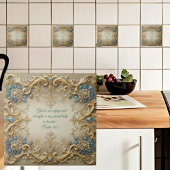 Victoriaanse aanpasbare Bijbelverzen Tegeltje