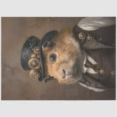 Victoriaanse antieke cavia decoupage tissuepapier (Voorkant)