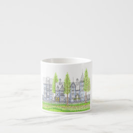 Victoriaanse architectuur espressiekop espresso kop