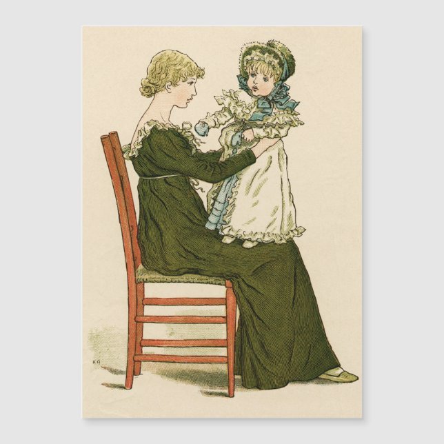 Victoriaanse Baby Greenaway Moeder (Voorkant)