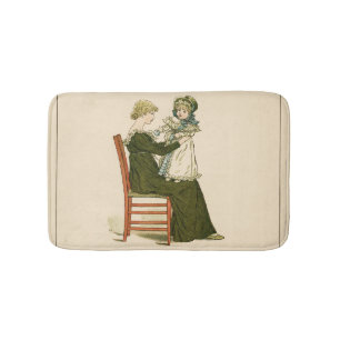 Victoriaanse baby Greenaway moeder Badmat