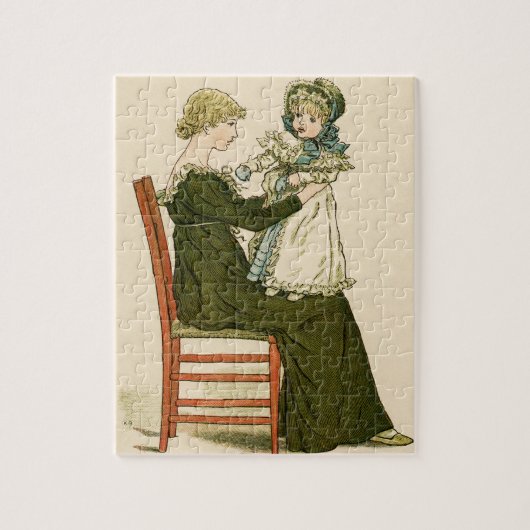 Victoriaanse Baby Greenaway Moeder Legpuzzel (Verticaal)