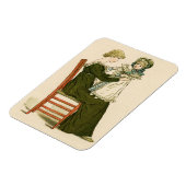 Victoriaanse baby Greenaway moeder Magneet (Linkerzijde)