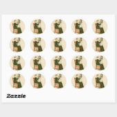 Victoriaanse Baby Greenaway Moeder Ronde Sticker (Vel)