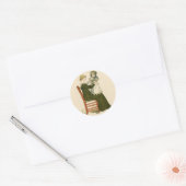 Victoriaanse Baby Greenaway Moeder Ronde Sticker (Envelop)