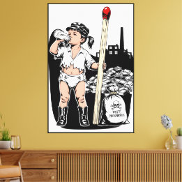 Victoriaanse Baby Meisje Print - Grappig Lucifer T