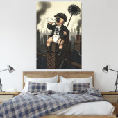 Victoriaanse baby schoorsteenveger canvas print (Insitu (Slaapkamer))